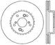 StopTech Power Slot 99-08 Acura TL (STD Caliber) / 01-03 CL / 04-10 TSX Front Left Slotted Rotor