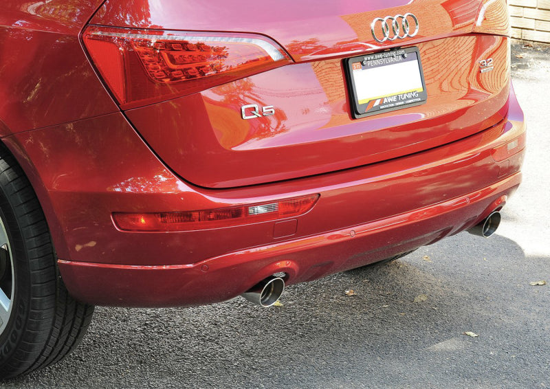 AWE Tuning Audi 8R Q5 3.2L Non-Resonated Exhaust System (Downpipe-Back) - Diamond Black Tips