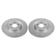 Power Stop 17-19 Audi A4 Rear Evolution Drilled & Slotted Rotors - Pair