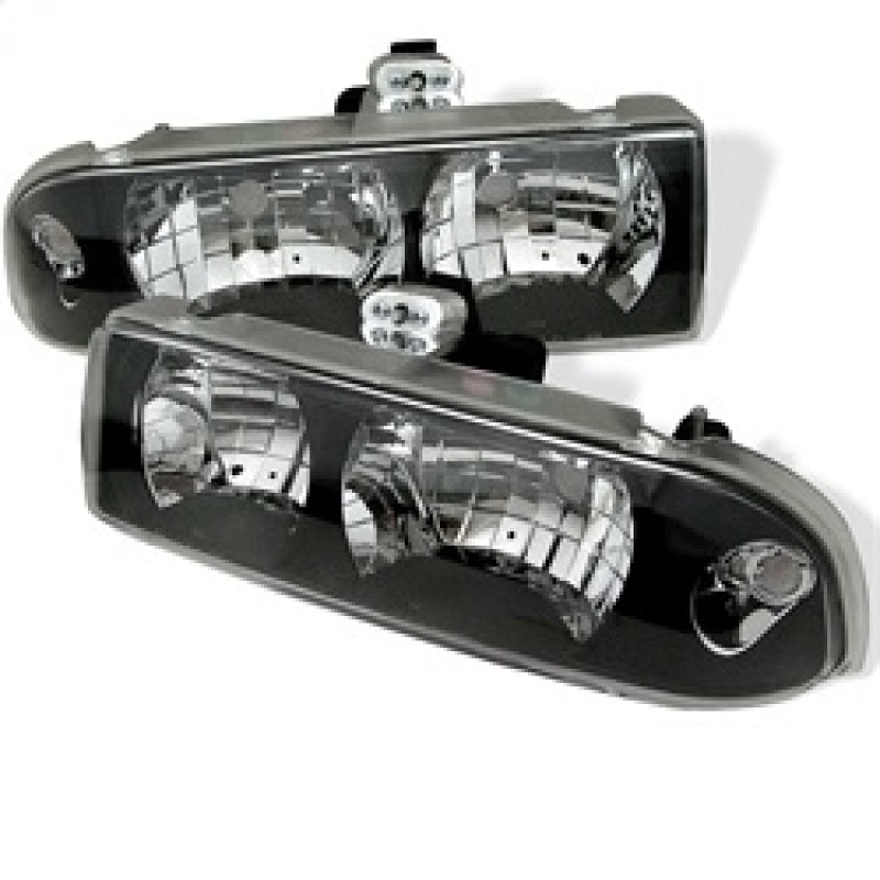 Spyder Chevy S10 98-04/Chevy Blazer 98-05 Crystal Headlights Black HD-YD-CS1098-BK