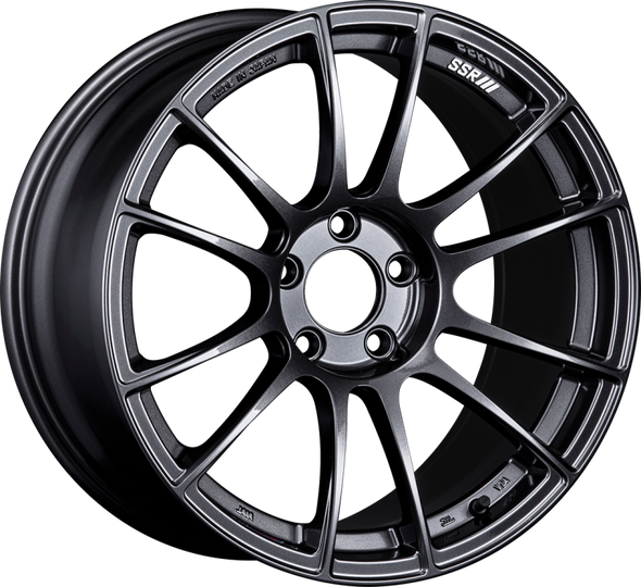 SSR GTX04 17x9 5x100 38mm Offset Dark Gunmetal Wheel
