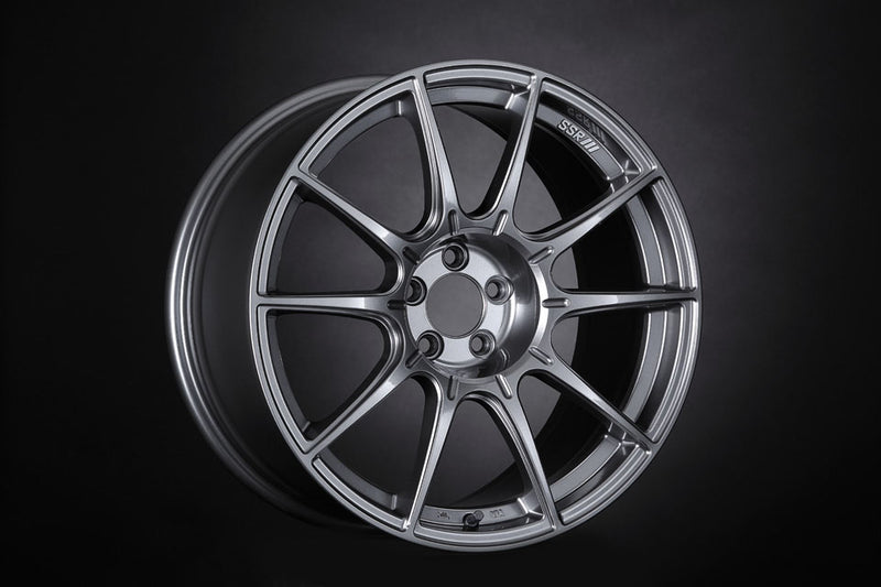 SSR GTX01 17x7 4x100 42mm Offset Dark Silver Wheel