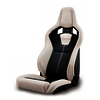 RECARO Cross Sportster PWR CL Leather-Alcantara - Ivory - Black (Heated, Left - LH) (JP)
