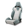 RECARO SR-S UT Leather-Ultrasuede - Maroon Gray - Black (JP)