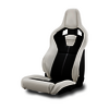 RECARO Cross Sportster PWR LL Leather - Ivory - Black (Heated, Left - LH) (JP)