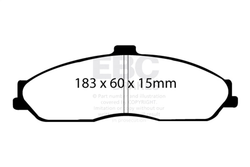 EBC 03-04 Cadillac XLR 4.6 Greenstuff Front Brake Pads