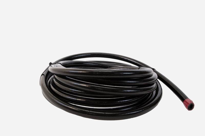 Aeromotive PTFE SS Braided Fuel Hose - Black Jacketed - AN-06 x 16ft