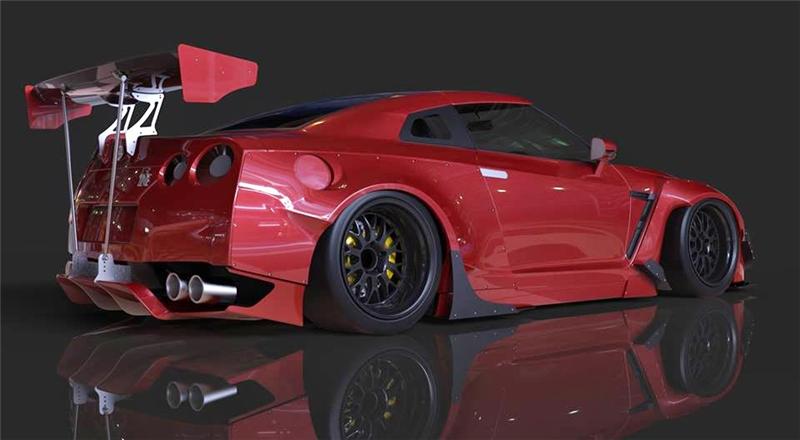 GReddy Rocket Bunny R35 V2 Front Canards (FRP)
