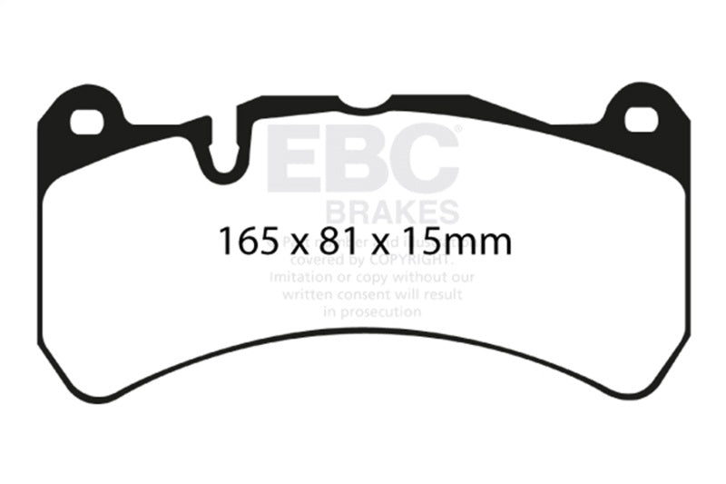 EBC 06-08 Ferrari 599 6.0 Redstuff Front Brake Pads