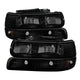 xTune Chevy Tahoe 00-06 Amber Crystal Headlights w/ Bumper Lights Black Smoke HD-JH-CSIL99-SET-BSM