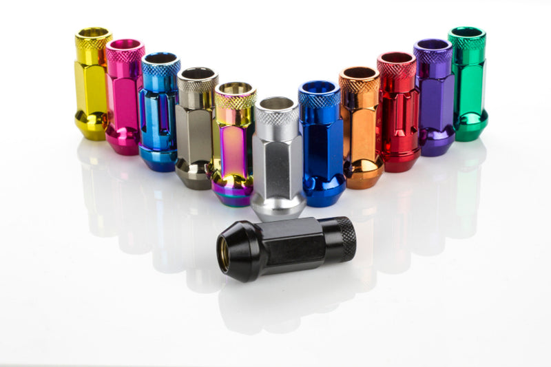 Wheel Mate Muteki SR48 Open End Locking Lug Nut Set of 4 - Pink 12x1.25 48mm
