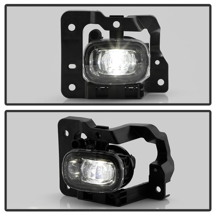 Spyder 21-23 GMC Yukon (Excl AT4) OEM Full LED Fog Lights w/Switch - Clear (FL-GY21-LED-C)
