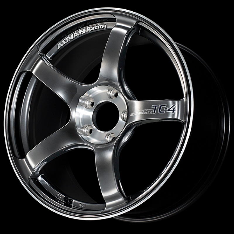Advan TC-4 SE 17x7.5 / +43 Offset / 5x112 / 66.5mm Bore / Racing Hyper Black and Diamond Cut
