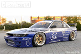 GReddy 89-94 Nissan 240SX Coupe w/ Silvia Headlights Pandem S13 Full Wide-Body Aero Kit w/o GT Wing