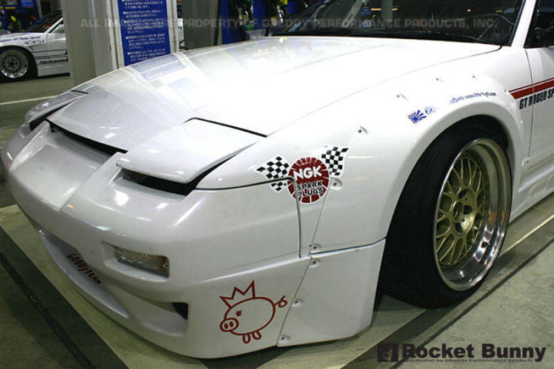 GReddy 89-93 Nissan 240SX/Silvia S13 Rocket Bunny Side Skirts Ver. 1-FRP **Must Check Availability**