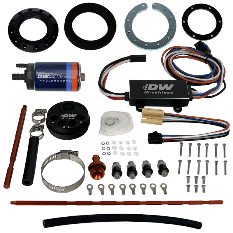 DeatschWerks Universal In-Tank Pump Mount w/ DW440 Brushless 415lph Fuel Pump & Controller