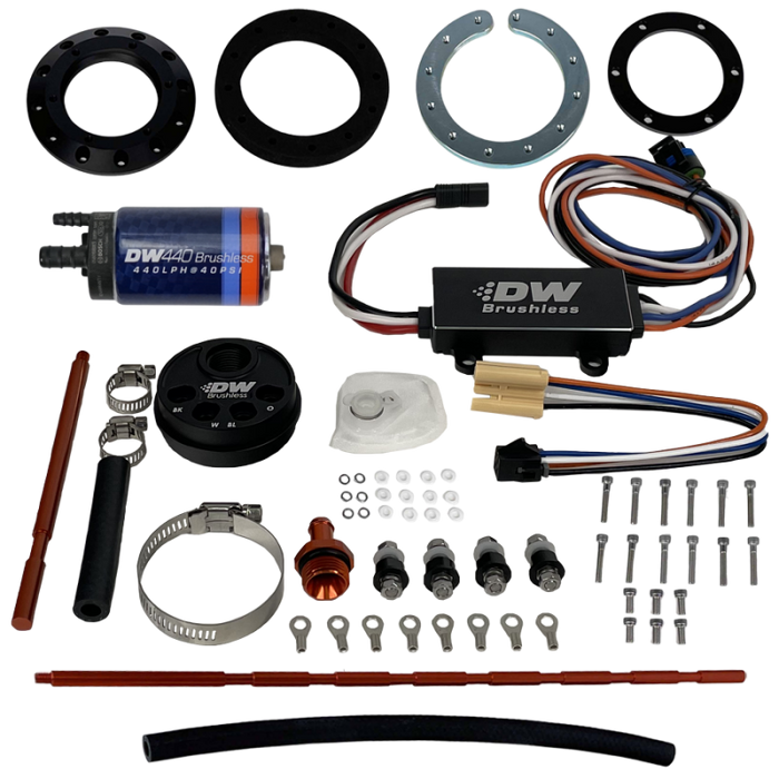 DeatschWerks Universal In-Tank Pump Mount w/ DW440 Brushless 415lph Fuel Pump & Controller