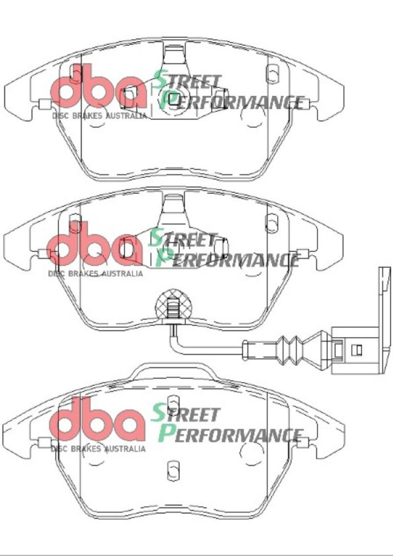 DBA 06-13 Volkswagen GTI (MkV/MkVI) SP Performance Front Brake Pads