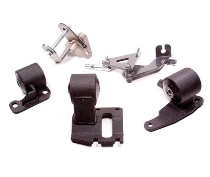 Innovative 90-93 Integra H-Series Black Steel Mounts 85A Bushings