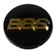 BBS Center Cap 70.6mm Black/Gold (3-tab) (56.24.080)
