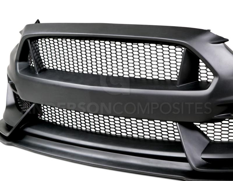 Anderson Composites 15-16 Ford Mustang GT350 Style Fiberglass Front Bumper w/ Front Lip