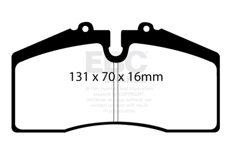 EBC 05+ Ford Saleen Mustang Brembo front calipers Redstuff Front Brake Pads