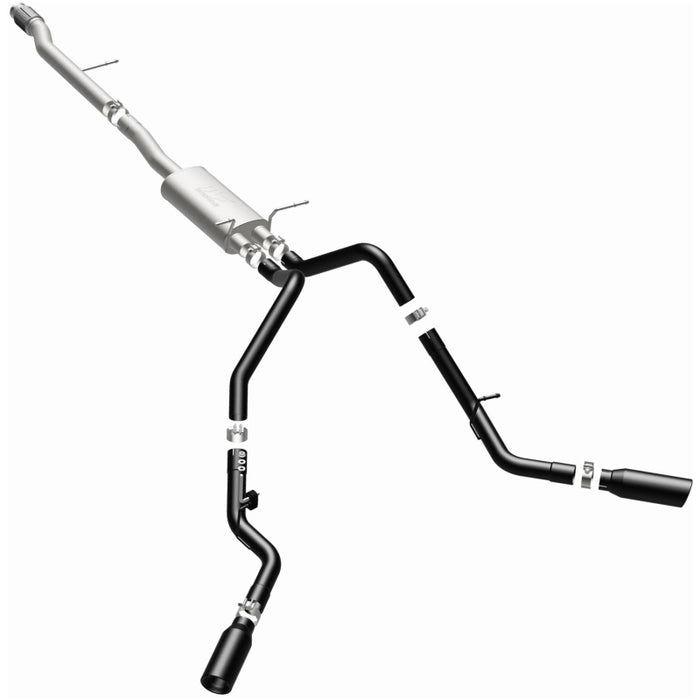 MagnaFlow SYS Cat-Back 3.5in Black Dual Split Rear Tips 14-15 Chevy Silverado/GMC Sierra 4.3L-5.3L
