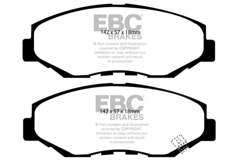 EBC 02-04 Honda CR-V 2.4 Greenstuff Front Brake Pads