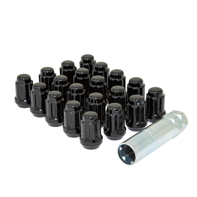 Gorilla Automotive Lug Nuts M14x1.5 Spline Drive w/ Tool (Black)