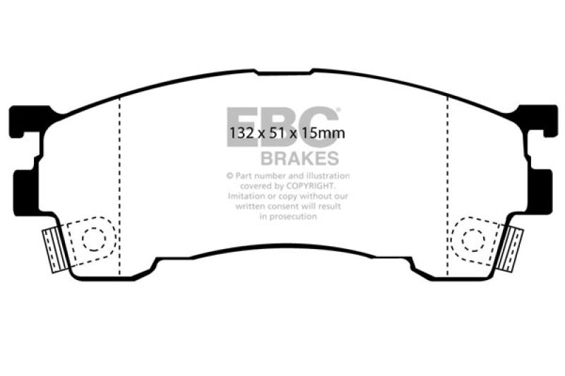 EBC 93-97 Ford Probe 2.0 16v Yellowstuff Front Brake Pads