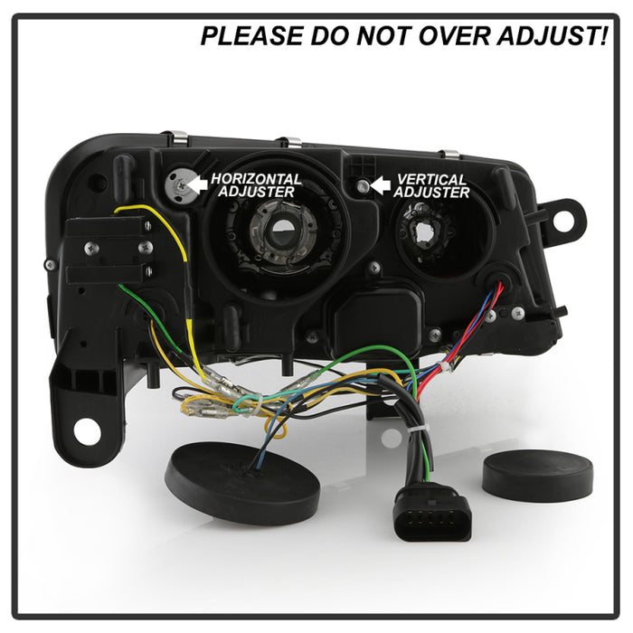 Spyder 05-08 Audi A6 Projector Headlights - (PRO-YD-ADA605V3-SEQ-BK)