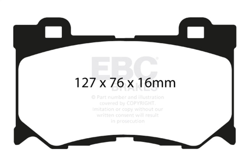 EBC 08-13 Infiniti FX50 5.0 Redstuff Front Brake Pads