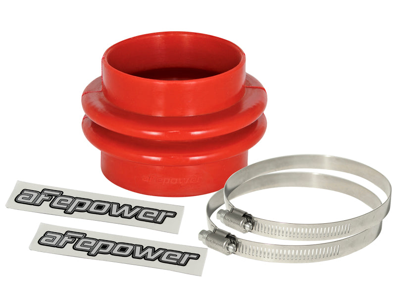 aFe Magnum FORCE Intake Coupling Kit (3-1/8 IN ID to 3 IN ID x 2-3/4 IN L) Straight Coupler - Red