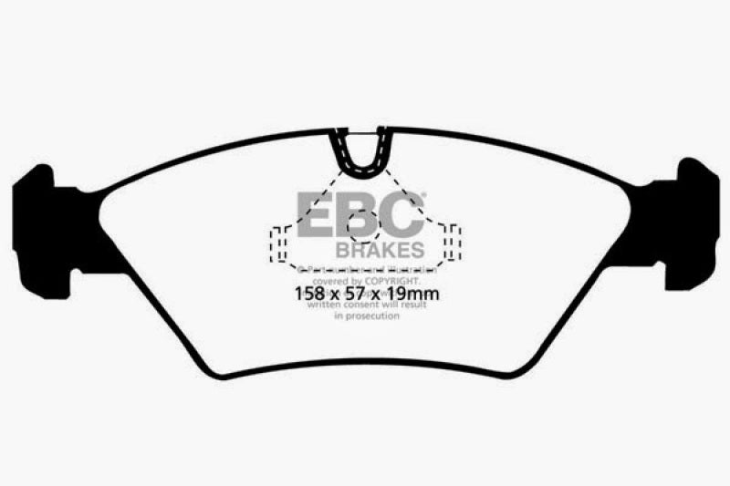 EBC 85-86 BMW 524 TD 2.4 TD (E28) Greenstuff Front Brake Pads