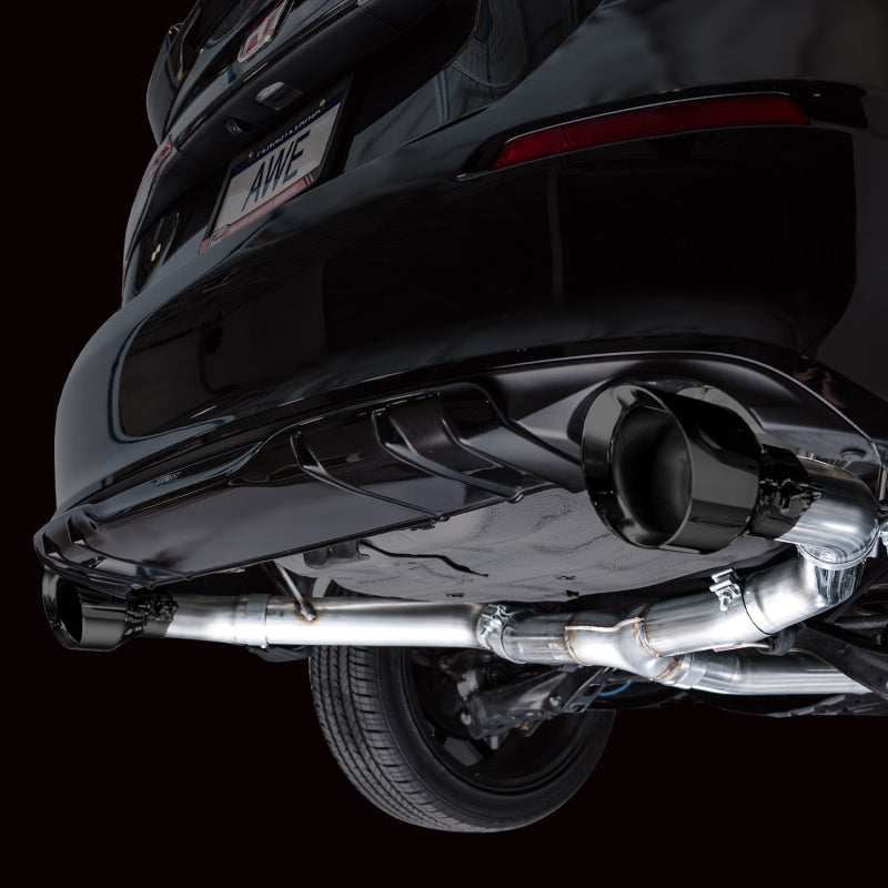 AWE Tuning 22+ Honda Civic Si/Acura Integra Track Edition Catback Exhaust - Dual Diamond Black Tips