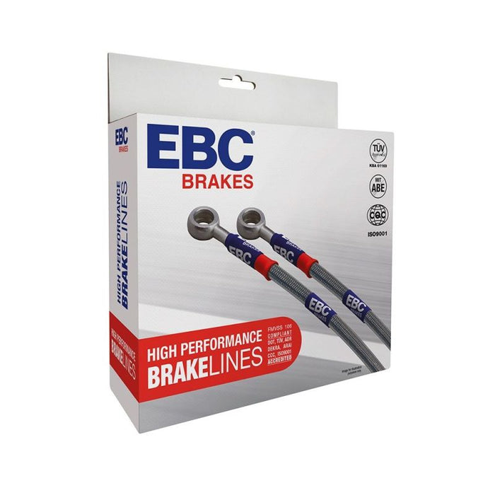 EBC 02-05 Dodge Ram 1500 (4WD) 4.7L (w/Rear ABS w/o Height Sensor) Stainless Steel Brake Line Kit