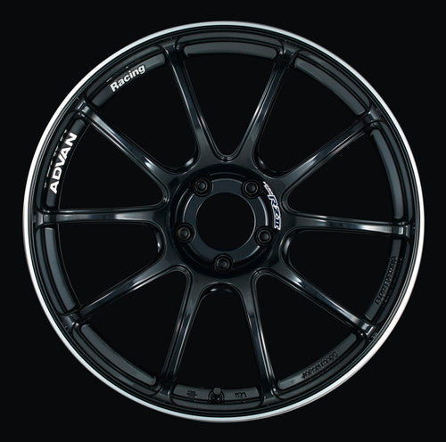 Advan RZII 17x7.0 +47 4x100 Racing Gloss Black Wheel