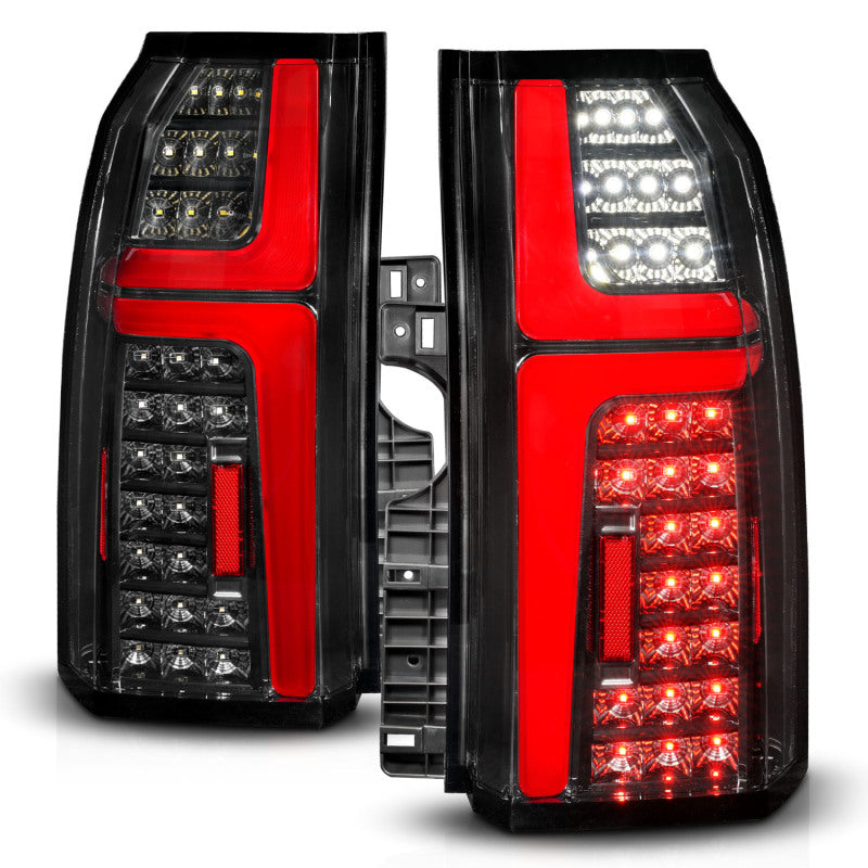 ANZO 15-20 Chevrolet Tahoe Sequential LED Tube Taillights Black