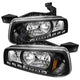 xTune Dodge Charger 06-10 1Pc LED Crystal Headlights Black HD-ON-DCH05-1PC-LED-BK