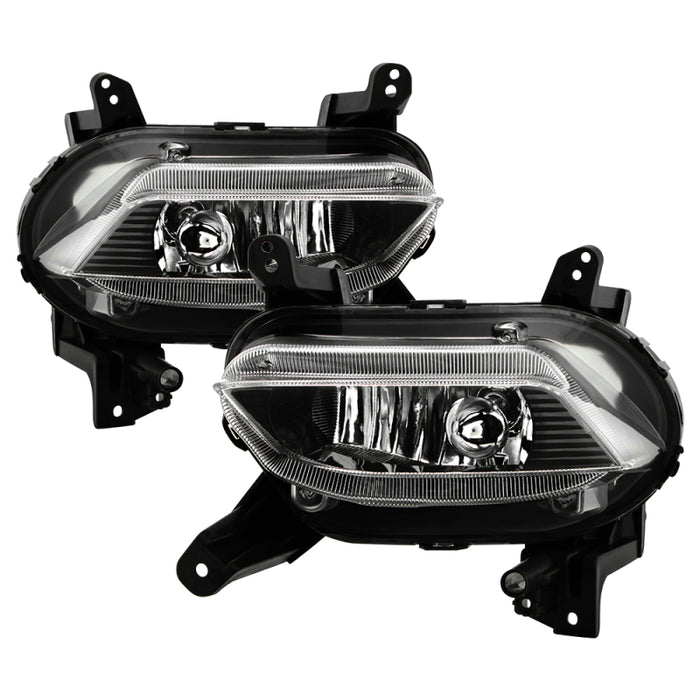 Spyder 19-20 Hyundai Santa Fe OEM Style Fog Lights w/Switch - Clear (FL-HYSF19-C)
