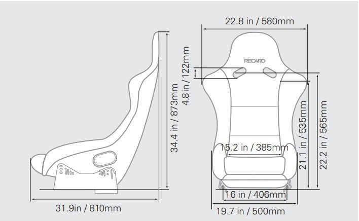Recaro POLE POSITION 2003 Velour. Black Shell