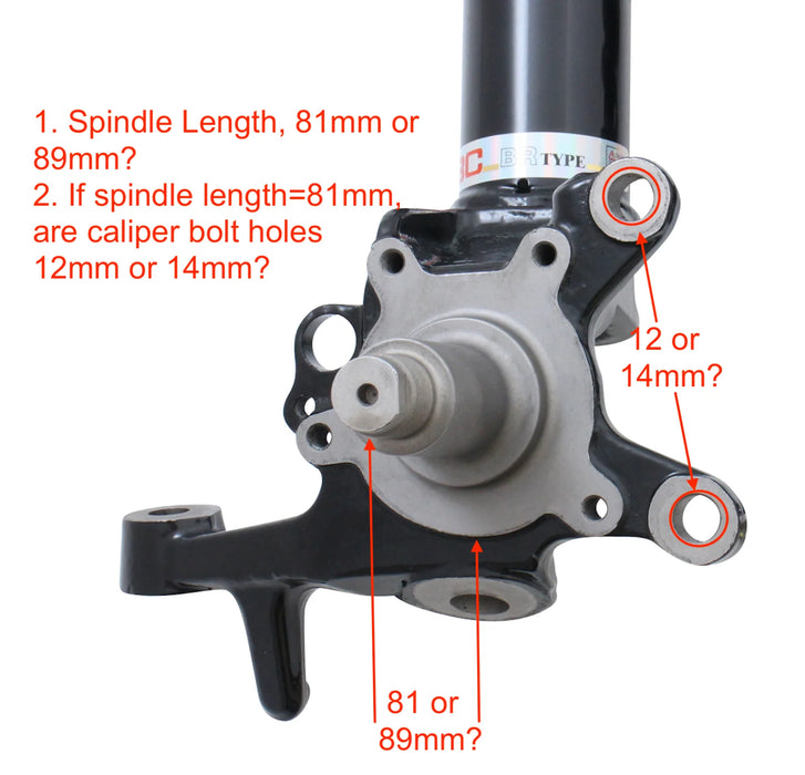 BC Racing BR Series 02-04 Infiniti M35 / M45 (W/ Spindle)