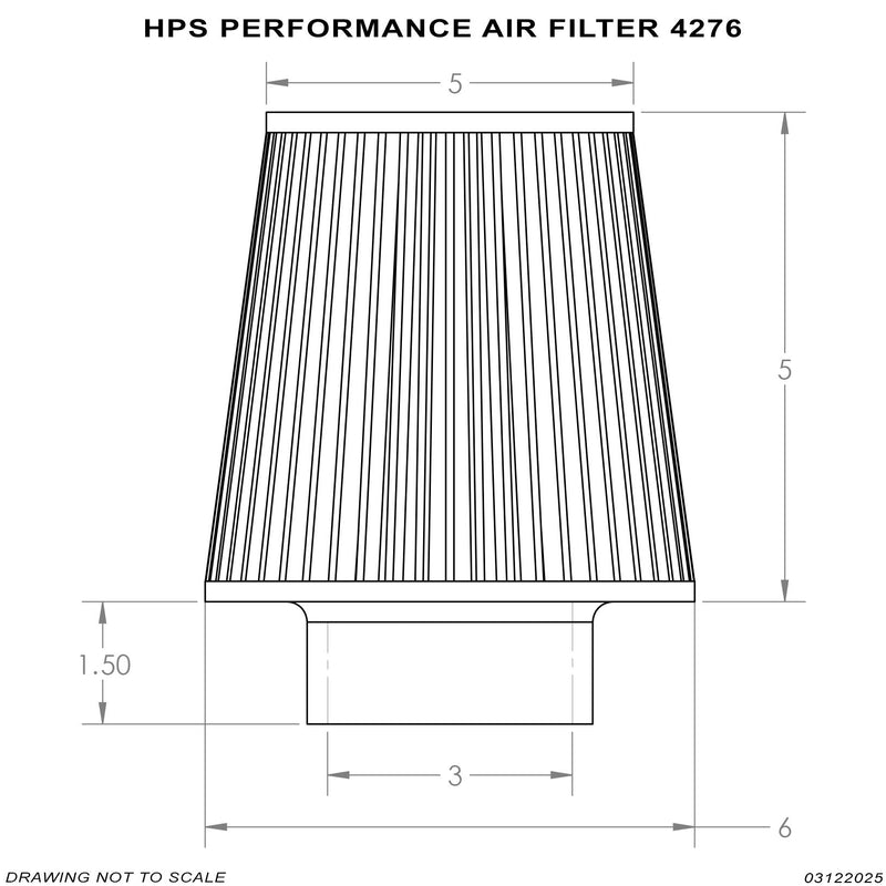 HPS Universal Air Filter (Oiled) - White (HPS-4276)