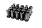 Megan Racing 7-Sided Heptagon Open-Ended Lug Nuts (Black, M12x1.25) - MRS-LN-7M12125-O-B