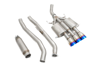 Honda Civic Type-R (FK8) '17-'21 Cat-Back Exhaust System (Burnt Tips) - LW-CBS-HC17R-BT