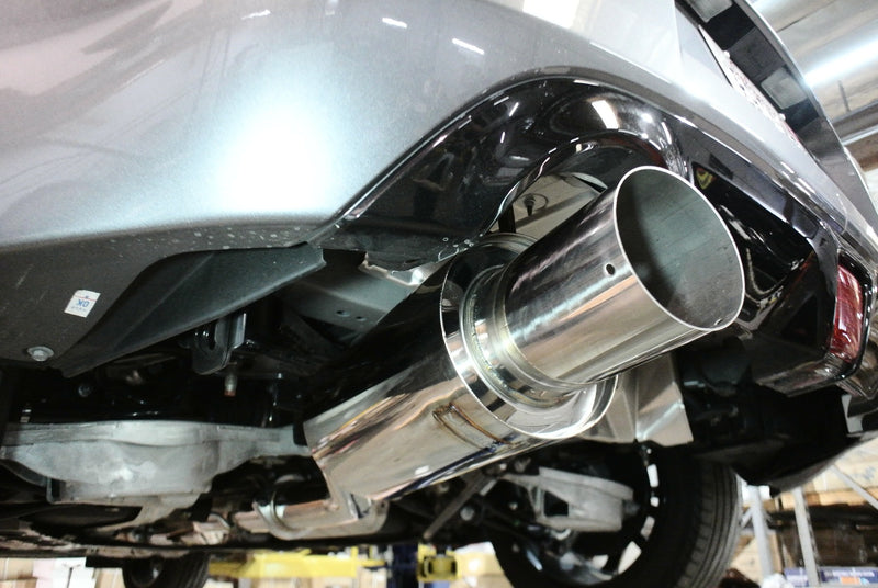 Megan Racing Infiniti G37 08-13 / Q60 14-15 (Coupe, RWD) Single Exit Exhaust System - Blue Tip - MR-CBS-N7Z-DS-BT + LWT-XT-16