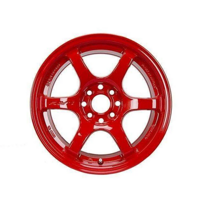 Gram Lights 57DR 15x8.0 +35 5x114.3 Red Wheel