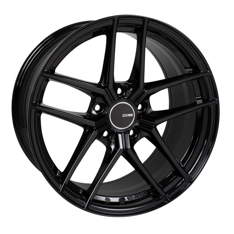 Enkei TY5 19x8.5 5x112 42mm Offset 72.6mm Bore Black Wheel