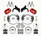 Wilwood Forged Dynalite Front Kit 12.19in Red 69-70 Impala Drum/Disc 69-82 Vette