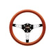 OMP Mugello Wooden Steering Wheel 350mm Handgrip Oval25X23mm
